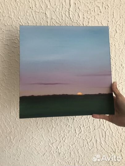 Картина маслом на холсте Летний пейзаж