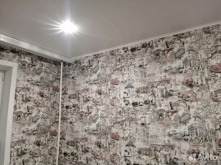 Поклейка обоев