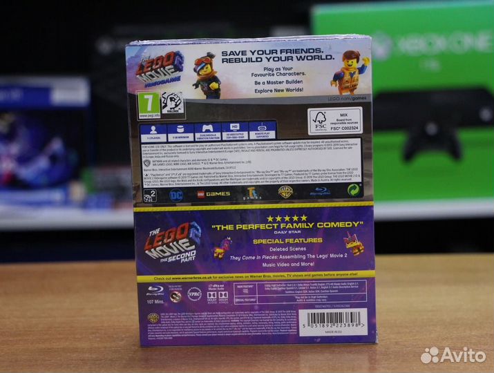 Lego Movie 2 Videogame Game & Film Double Pack (PS