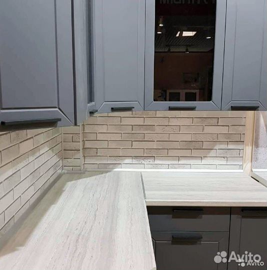 Кухня серая модульная новая