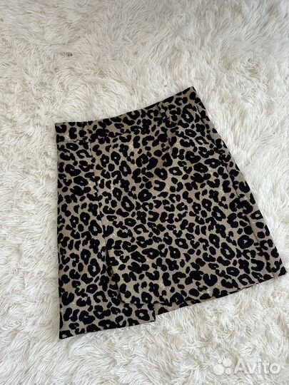 Юбка леопардовая 40-42
