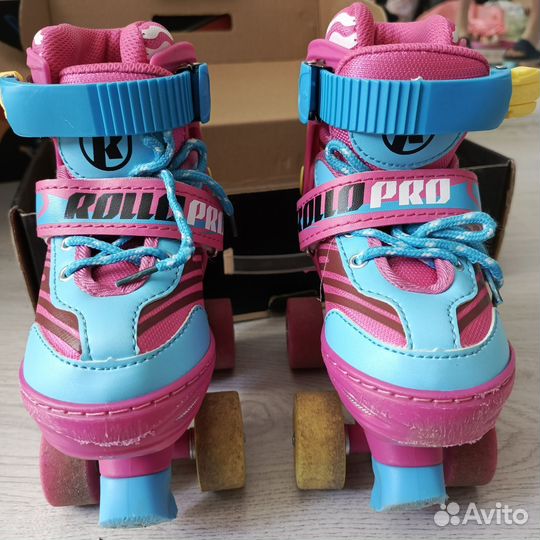 Роликовые коньки детские, р. 27-30