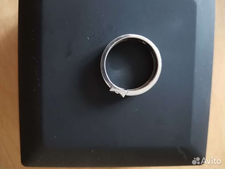 Кольцо мужское серебро