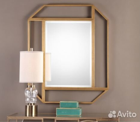 Зеркало в металлической раме Лофт