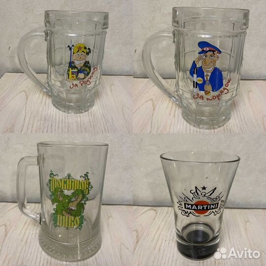 Продам стеклянные кружки
