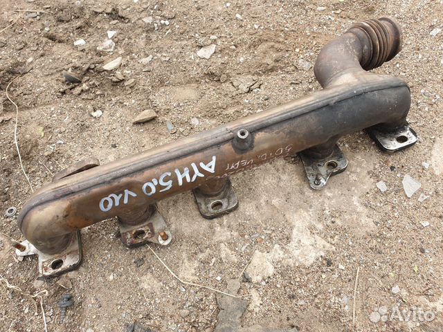 Выпускной коллектор левый vw touareg v10 tdi AYH