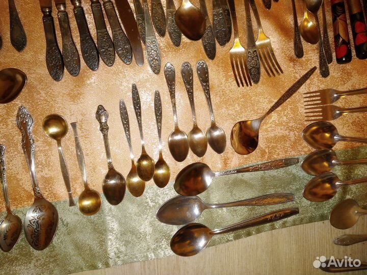 Столовые приборы СССР нержавейка мельхиор алюминий