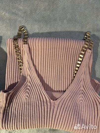 Платье женское в рубчик 44 лапша