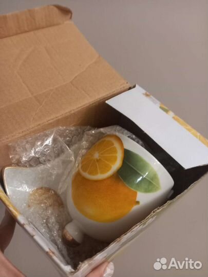 Чашка с блюдцем фарфор