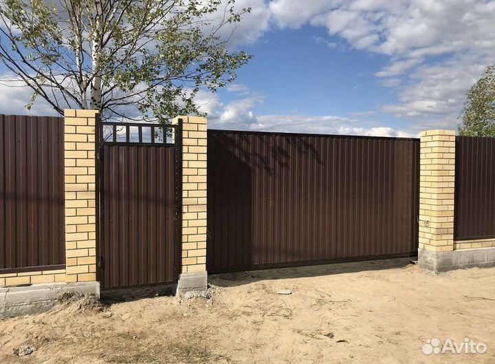 Установка Откатных ворот (Автомат ) и Заборов