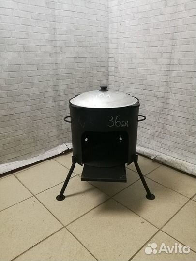 Узбекский казан 10л + Печь 360мм (комплект)