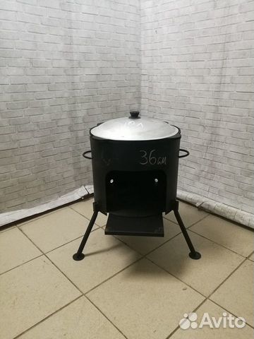 Узбекский казан 10л + Печь 360мм (комплект)