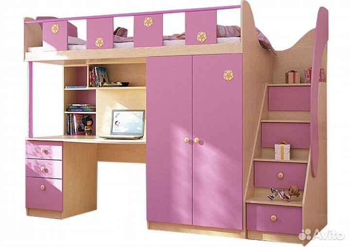 Детская кровать чердак от 3 лет