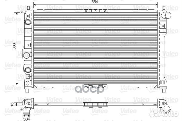 Радиатор daewoo leganza/nubira 1.6-2.0 97- 701