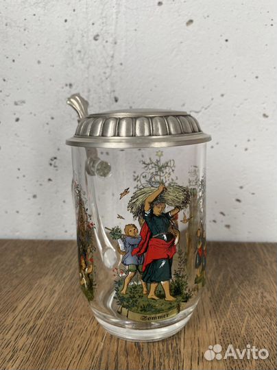 Пивная кружка с крышкой