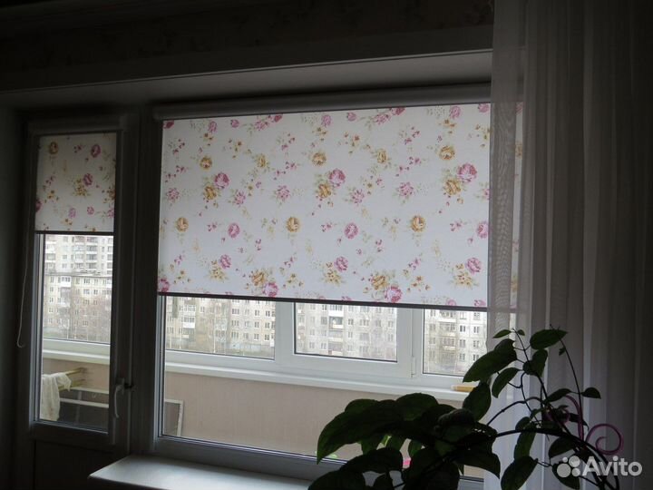 Рулонные жалюзи на створку