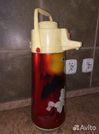 Термос помповый СССР Китай