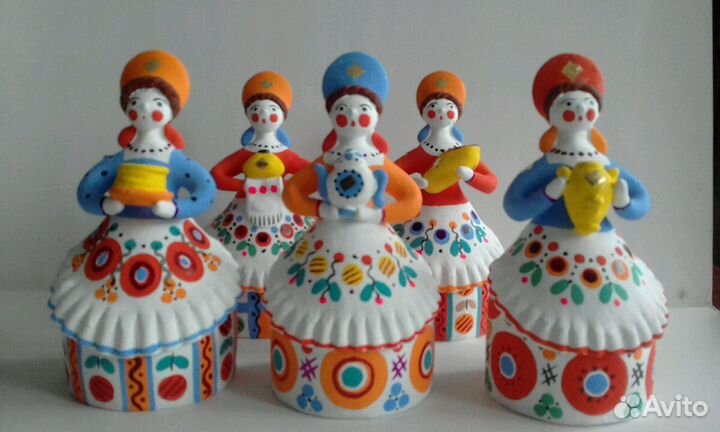 Дымковская игрушка Барыня Сувенир