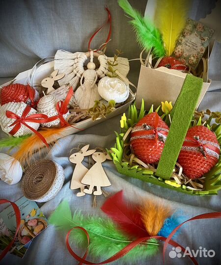 Пасхальный набор.Свеча-яйцо