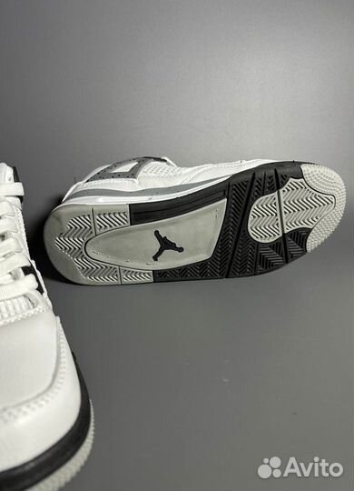 Кроссовки Air Jordan 4 White Oreo Люкс