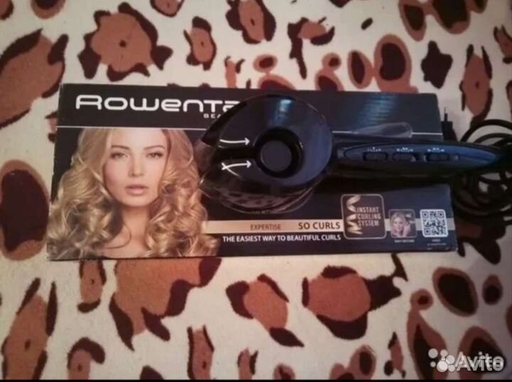 Электрощипцы rowenta для завивки волос новые