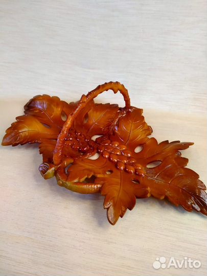 Сухарница с ручкой Виноградная лоза