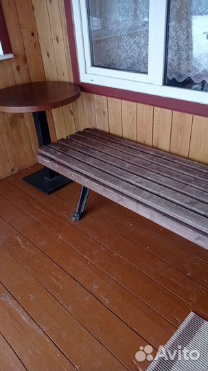 Лавка + стол чугунные