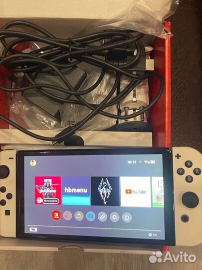 Nintendo switch 128gb Oled прошитая с играми