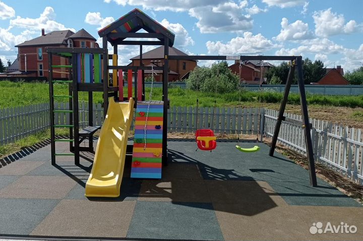 Детская деревянная площадка для улицы