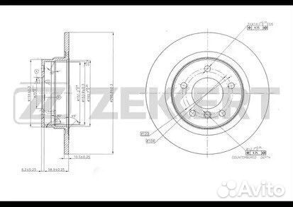 Задний тормозной диск BMW E90