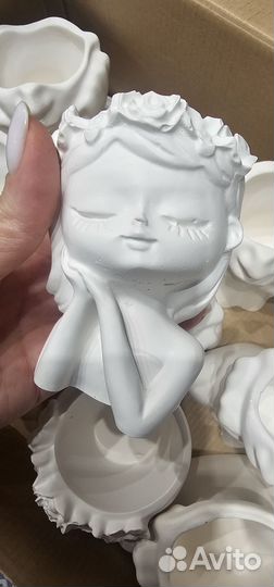 Ваза из гипса