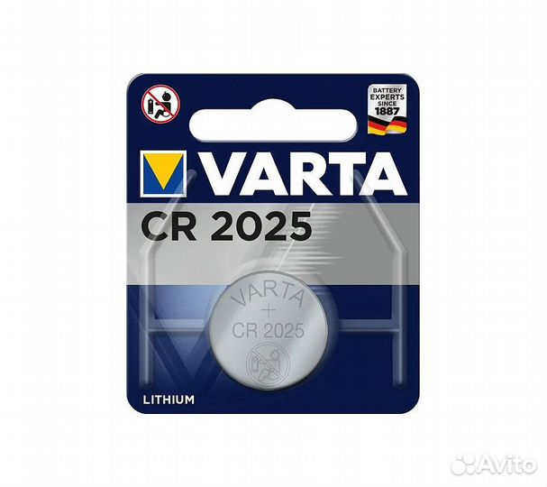 Батарейка литиевая varta CR2025 Professional Elect
