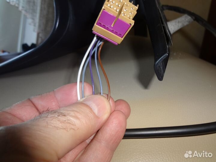 Зеркало левое vw t5 t6 рест. 2009-2015 г. 5 пин