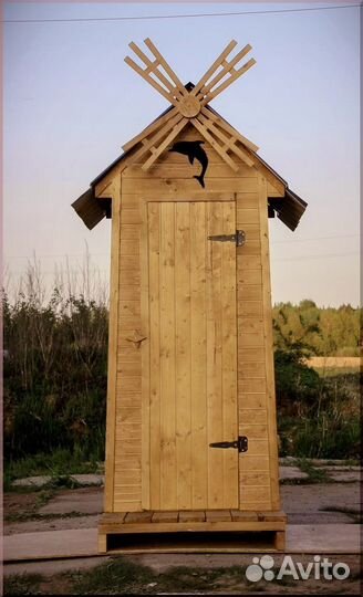 Уличный туалет с установкой Р535