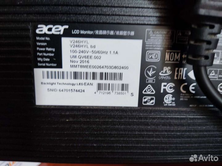 Монитор acer