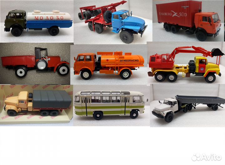 1:43 модели грузовики Элекон нап avd Краз Камаз
