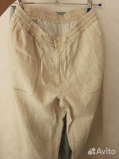 Брюки лен