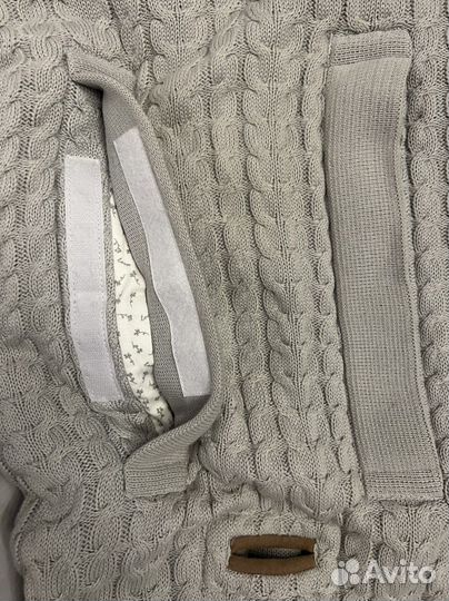 Конверт зимний серый Loom Knits