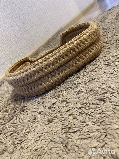 Корзинка из джута новая