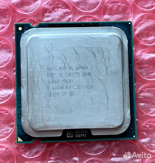 Intel core 2 quad q9400+кулер intel мед. сердечник