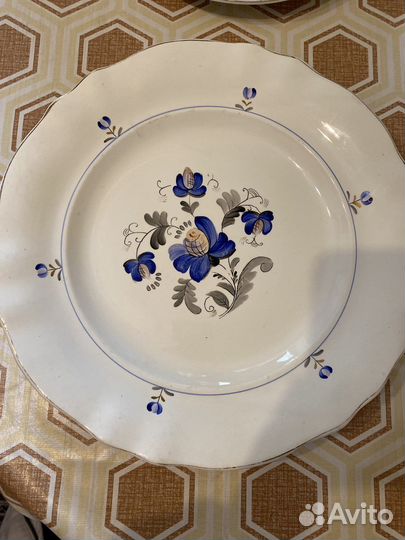 Блюдо большое фарфор СССР