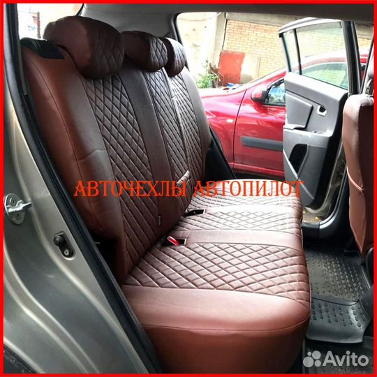 Чехлы Автопилот Kia Sportage 3 из экокожи Ромб