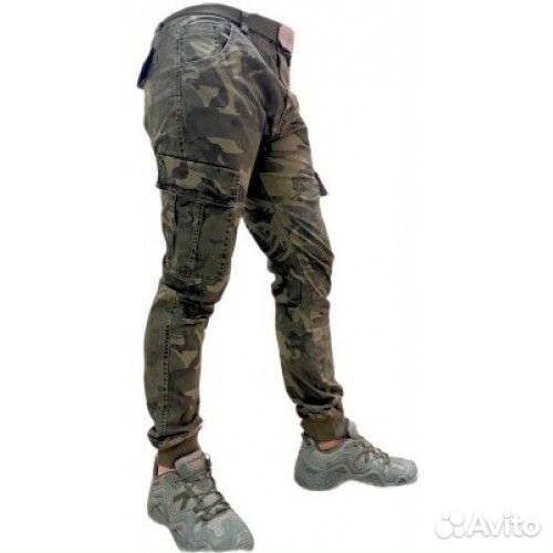 Джоггеры-Брюки армейские камуфляжные хаки