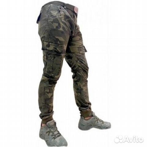 Джоггеры-Брюки армейские камуфляжные хаки