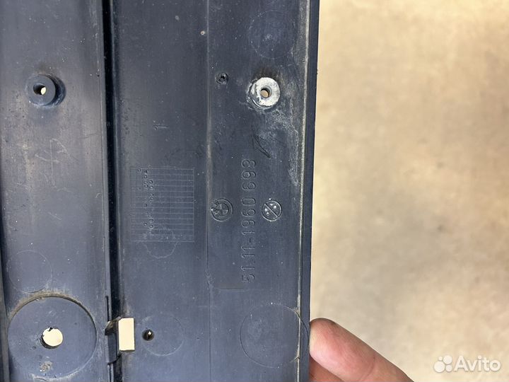 Молдинги переднего бампера bmw e36