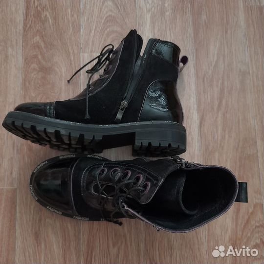 Ботинки осенние женские 38 размер замша