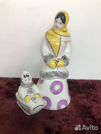 Статуэтка Зима Гжель в реставрацию