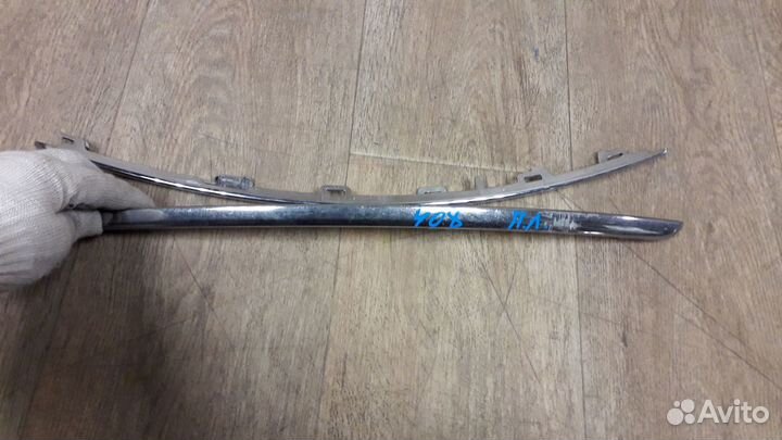 Молдинг переднего бампера левый peugeot 408 2015