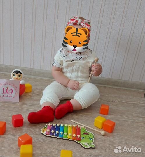 Вязаный комбинезон 62 68