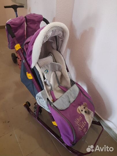 Детские санки коляска